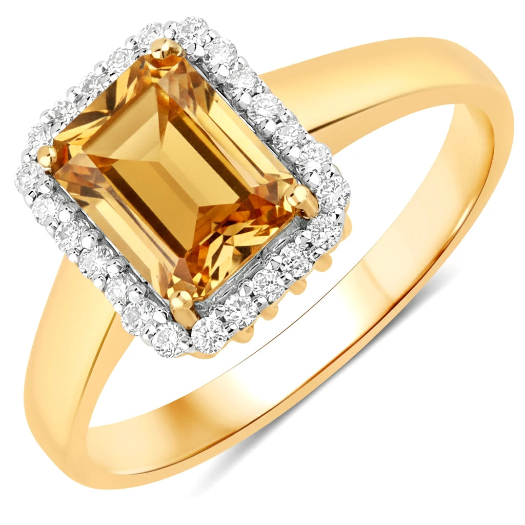 Heirloom Emerald Cut Diamond Accent Ring