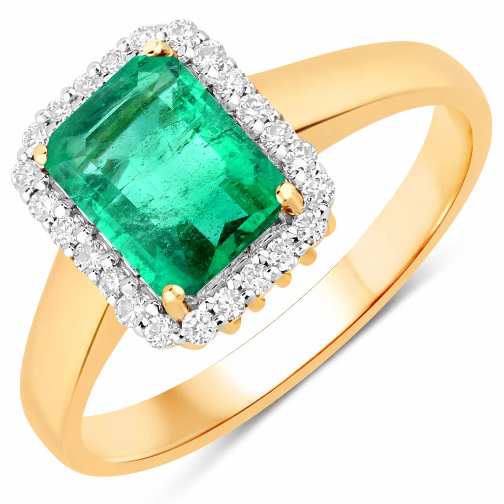 Heirloom Emerald Cut Diamond Accent Ring