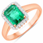 Heirloom Emerald Cut Diamond Accent Ring