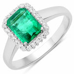 Heirloom Emerald Cut Diamond Accent Ring