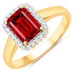 Heirloom Emerald Cut Diamond Accent Ring