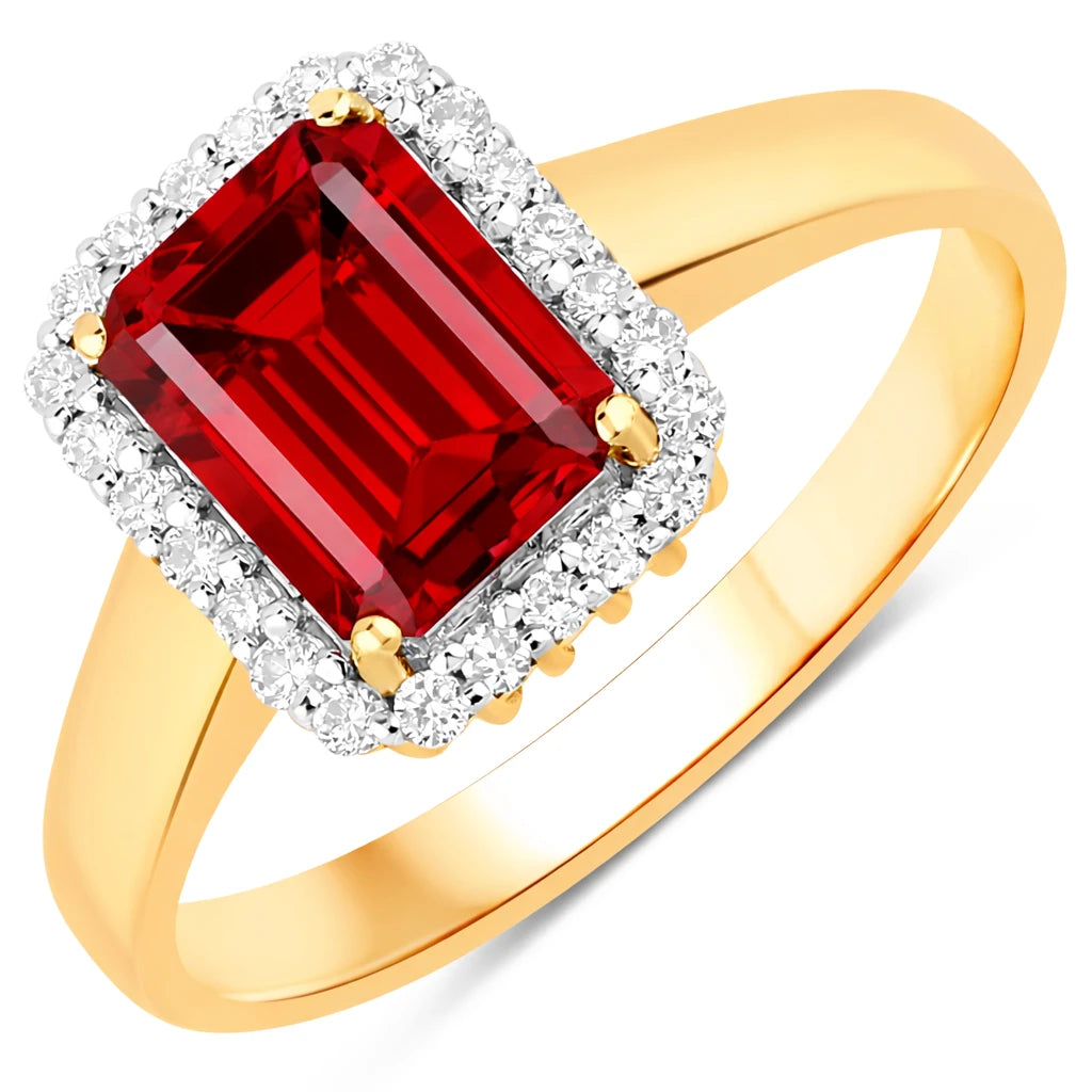 Heirloom Emerald Cut Diamond Accent Ring