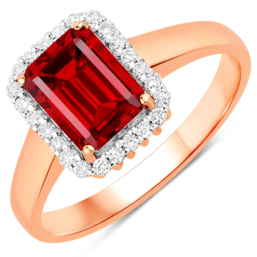 Heirloom Emerald Cut Diamond Accent Ring