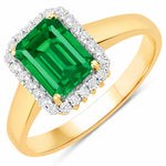 Heirloom Emerald Cut Diamond Accent Ring