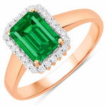 Heirloom Emerald Cut Diamond Accent Ring