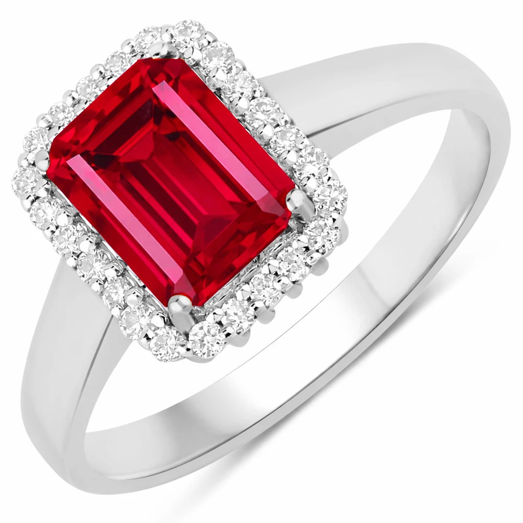 Heirloom Emerald Cut Diamond Accent Ring