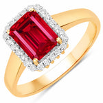 Heirloom Emerald Cut Diamond Accent Ring