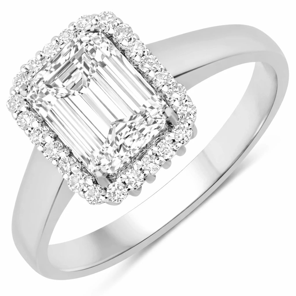 Heirloom Emerald Cut Diamond Accent Ring