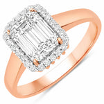 Heirloom Emerald Cut Diamond Accent Ring