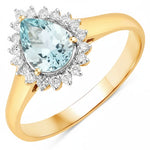 Heirloom Pear Cut Diamond Accent Ring