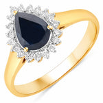 Heirloom Pear Cut Diamond Accent Ring