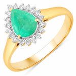 Heirloom Pear Cut Diamond Accent Ring