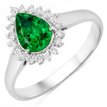 Heirloom Pear Cut Diamond Accent Ring