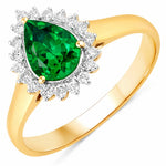 Heirloom Pear Cut Diamond Accent Ring