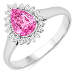 Heirloom Pear Cut Diamond Accent Ring
