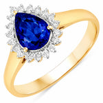Heirloom Pear Cut Diamond Accent Ring