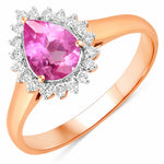 Heirloom Pear Cut Diamond Accent Ring