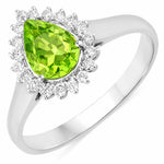 Heirloom Pear Cut Diamond Accent Ring