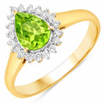 Heirloom Pear Cut Diamond Accent Ring