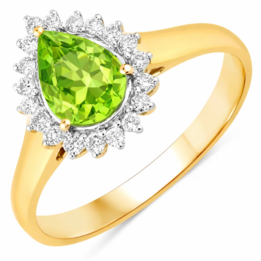Heirloom Pear Cut Diamond Accent Ring