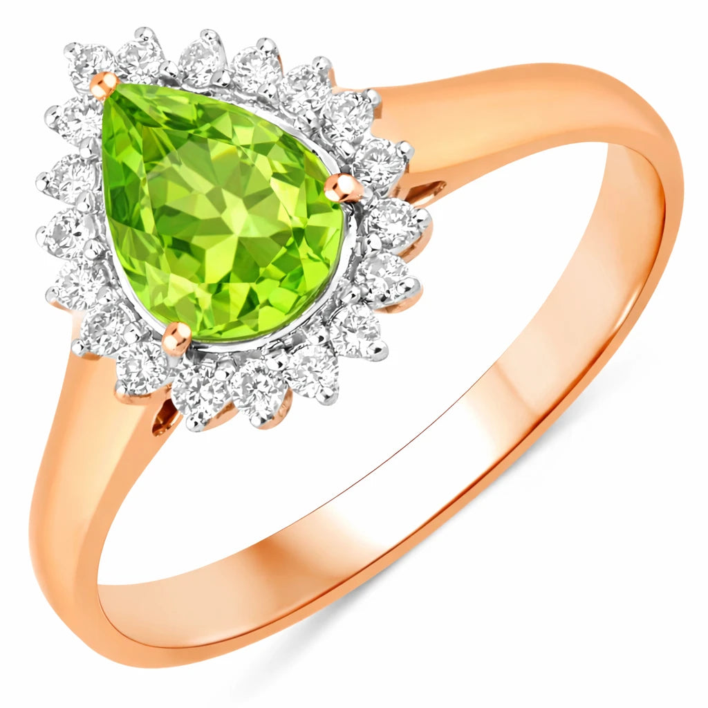 Heirloom Pear Cut Diamond Accent Ring