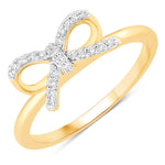 Natural Diamond Bow Ring