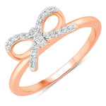 Natural Diamond Bow Ring