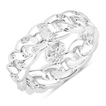 Natural Diamond Chunky Heart Ring