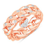 Natural Diamond Chunky Heart Ring
