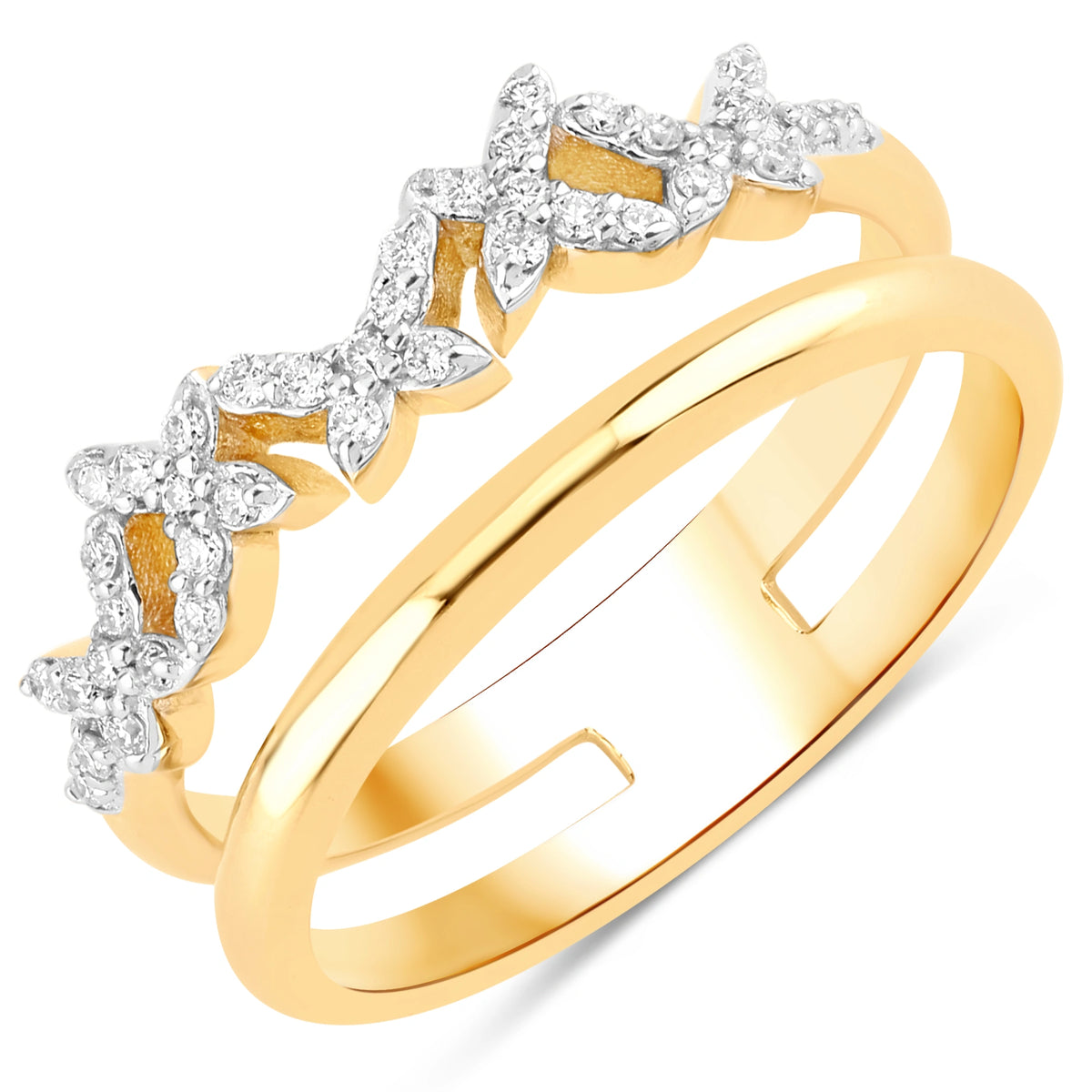 Butterfly Forever Ring in Natural Diamonds