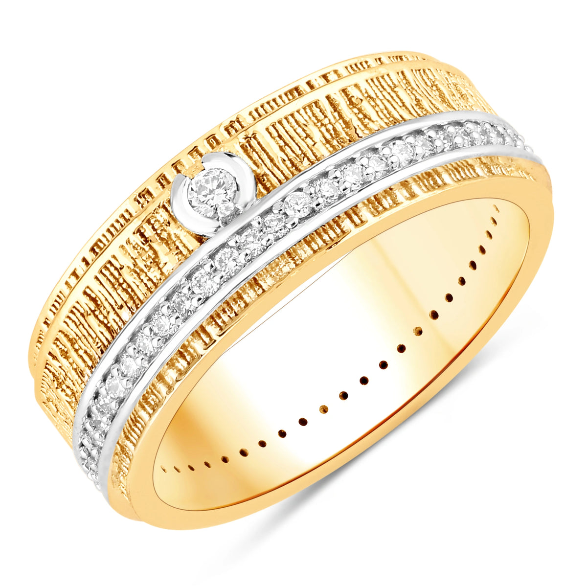 Delilah Statement Ring in Natural Diamonds
