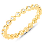 Dainty Bubble Ring in Natural Diamonds