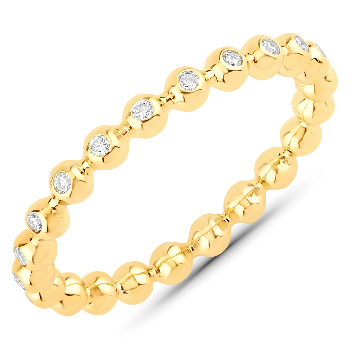Dainty Bubble Ring in Natural Diamonds