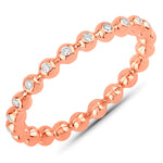 Dainty Bubble Ring in Natural Diamonds