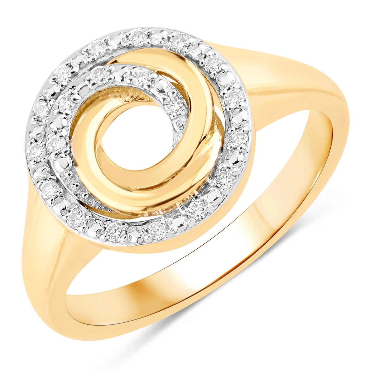 Forever Knot Ring in Natural Diamonds