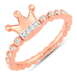 Queen Ring in Natural Diamonds