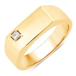 Jasper Signet Ring in Natural Diamonds