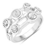 North Star Statement Ring in Natural Diamonds