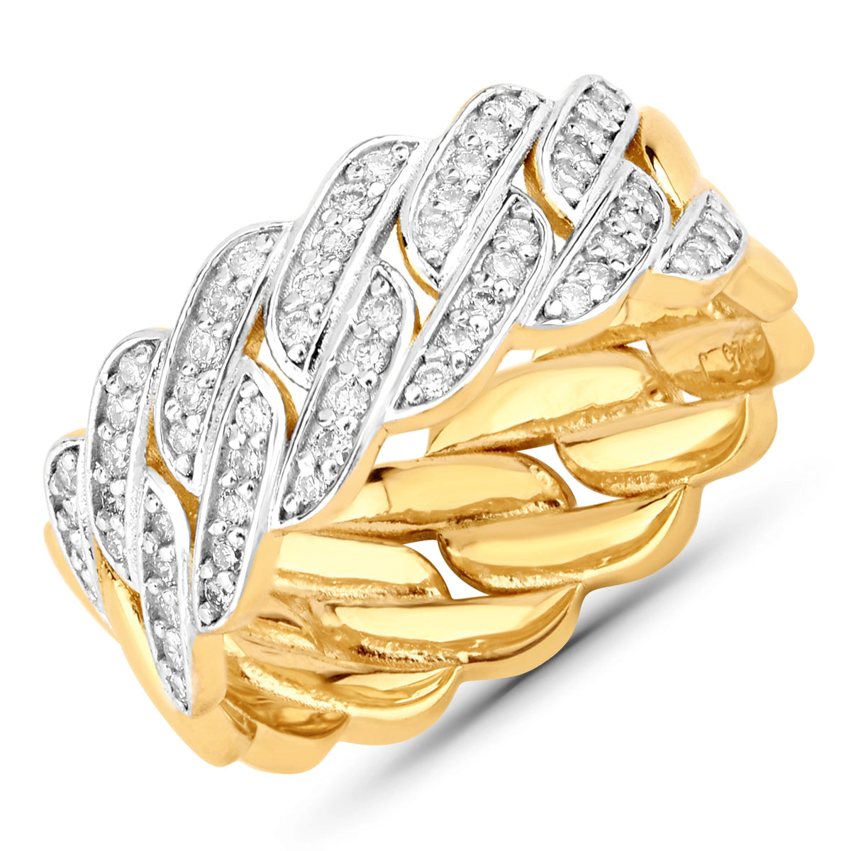 Ice Statement Ring in Natural Diamonds