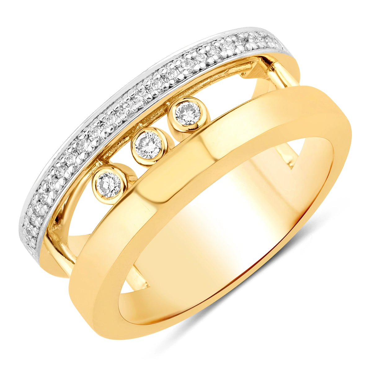 Dancing Diamonds Statement Ring