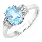Timeless Oval Cut Diamond Accent Ring
