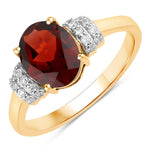 Timeless Oval Cut Diamond Accent Ring