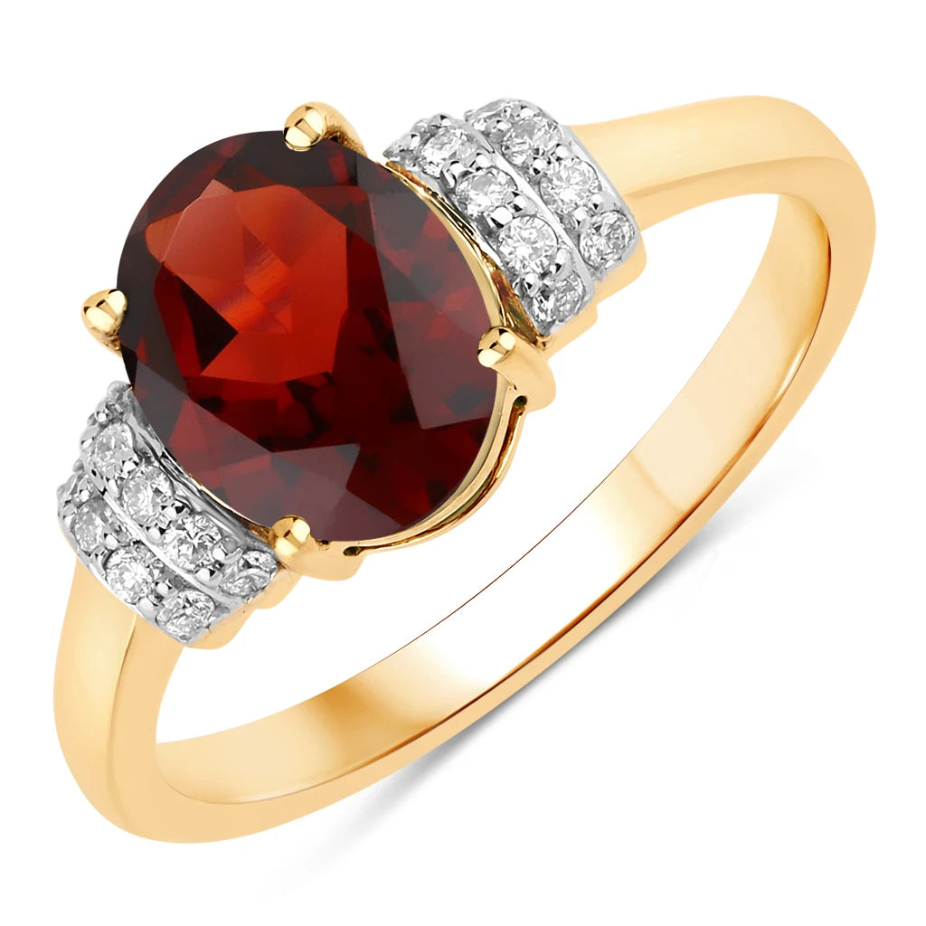 Timeless Oval Cut Diamond Accent Ring