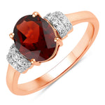 Timeless Oval Cut Diamond Accent Ring