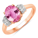 Timeless Oval Cut Diamond Accent Ring