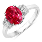Timeless Oval Cut Diamond Accent Ring