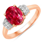 Timeless Oval Cut Diamond Accent Ring