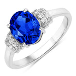 Timeless Oval Cut Diamond Accent Ring