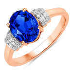 Timeless Oval Cut Diamond Accent Ring