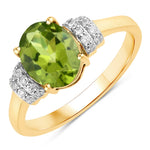 Timeless Oval Cut Diamond Accent Ring